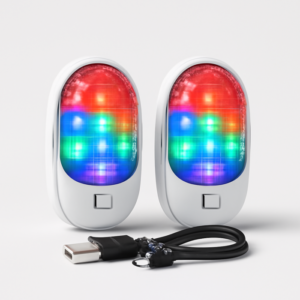 7-Color Rechargeable Aircraft LED Lights 2 Pack