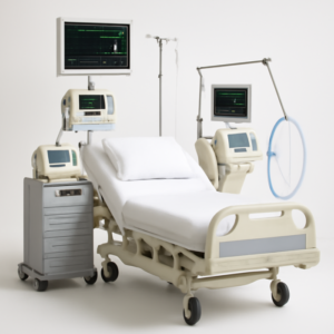 Complete ICU Setup with Monitors