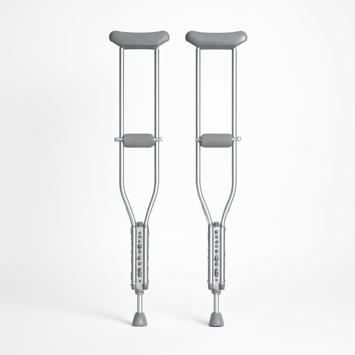Crutches Pair Adjustable