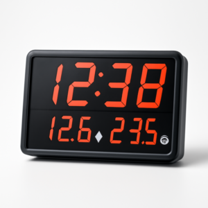 Digital LED Clock With Temperature and Volt Meter