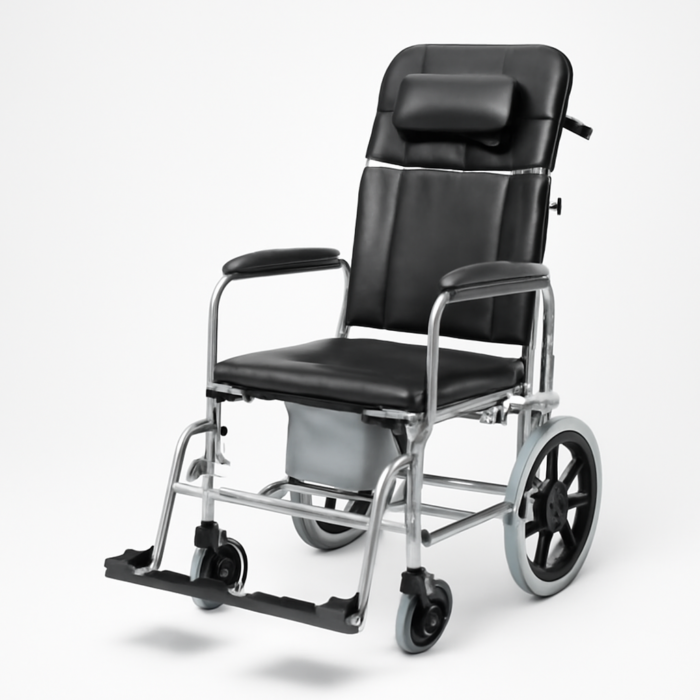 GC Reclining Commode Wheelchair SS 608