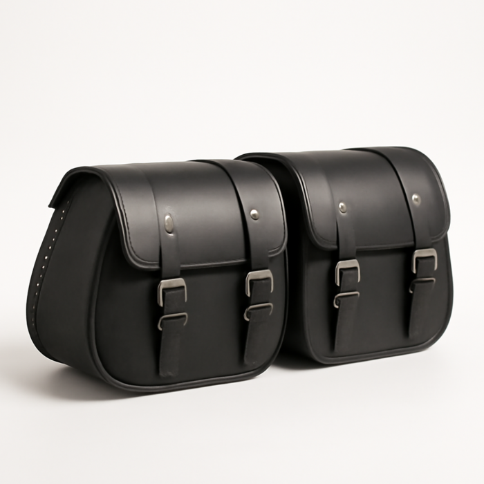 Leather Saddlebags Pair